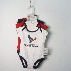 NFL Houston Texans Girls 3pk Onesies